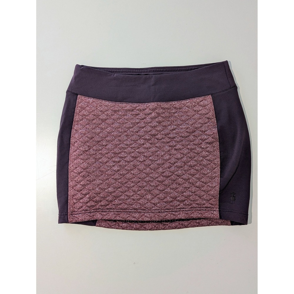 Smartwool Corbet 120 Quilted Insulated Mini Skirt Plum Burgundy Womens Small